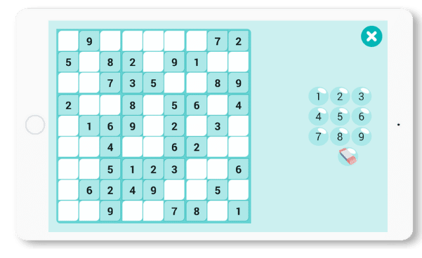 Sudoku Chiffres Logique Joe Jeux Cognition Entrainementcerebral Tablette Stimulation Cerveau Adultes Seniors, DYNSEO