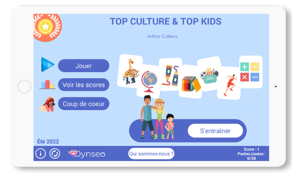 Topculture Accueil Topkids Concours Seniors Intergenerationnel International Quizzle Dynseo, DYNSEO