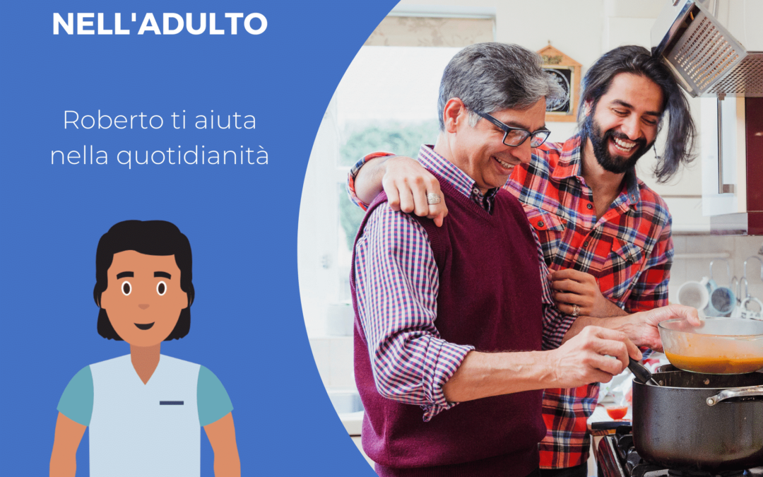 Anziana donna che esegue attività di stimolazione cognitiva su tablet, per migliorare memoria e funzioni mentali