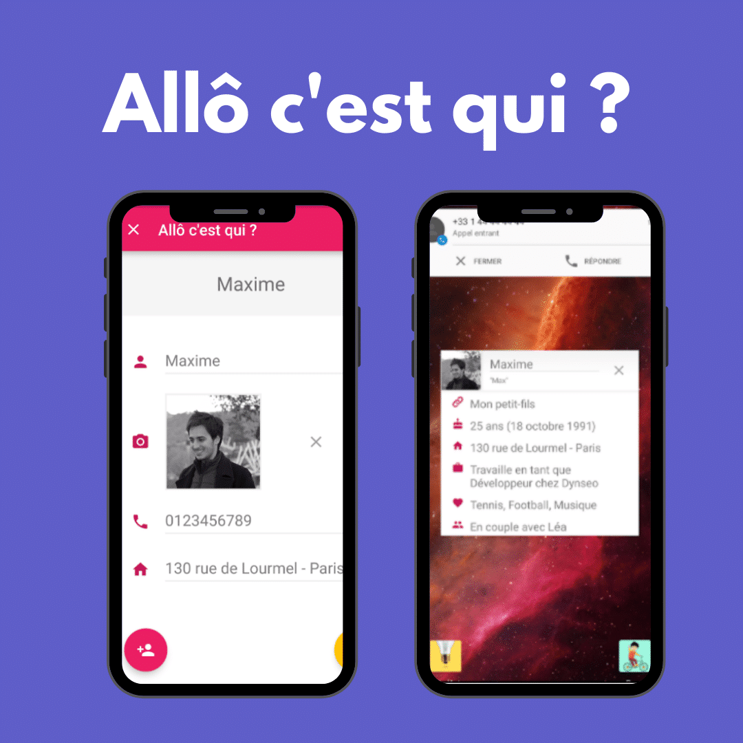 application telephone pour les personnes agees