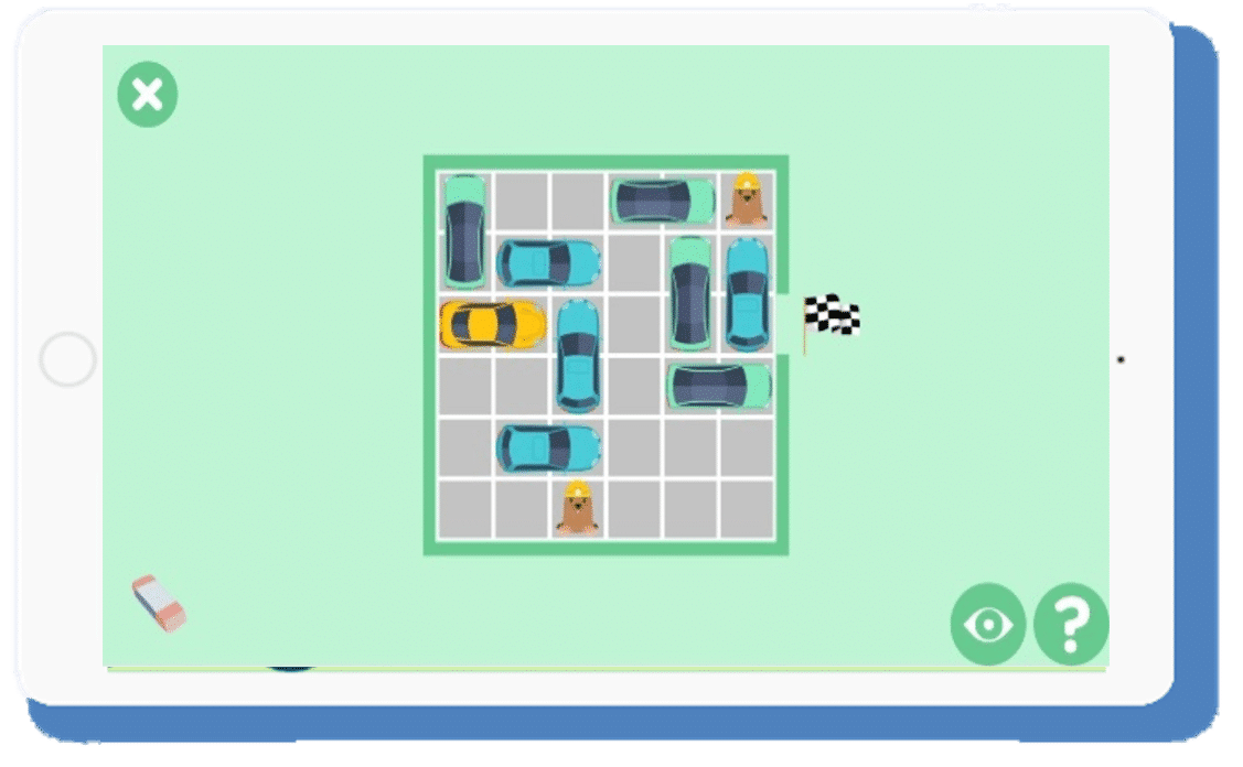 Parking encombré_Dyspraxie_Jeux enfants dyspraxiques_Enfants dyspraxiques_Jeux adaptés_Jeux éducatifs_Apprentissage_Troubles Dys_Organisation spatiale_Images mentales_Stratégies_Mouvements