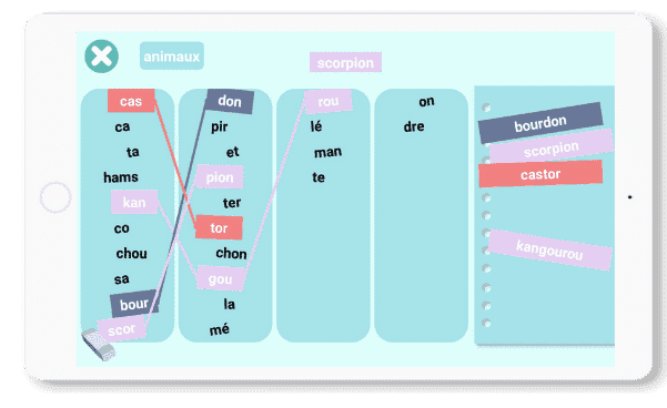 Syllabus Langage Vocabulaire Mots Francais Tablette Jeux Eduation Jeueducatif Enfant 5ans 6ans Ecole Dys Autisme Troublescognitifs Entrainement Sport, DYNSEO