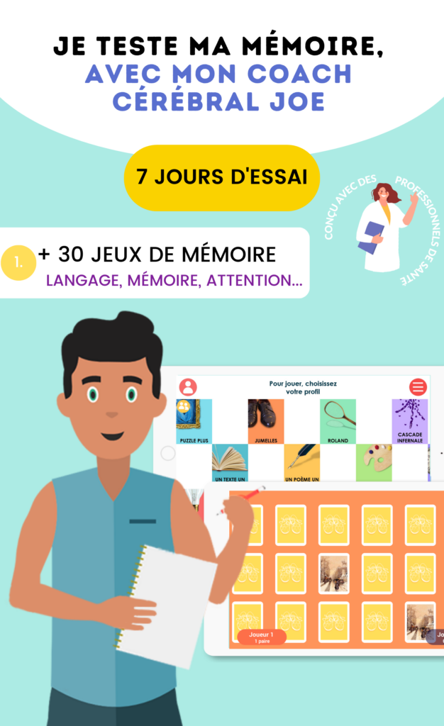Je teste ma mémoire, avec mon coach cérébral JOE