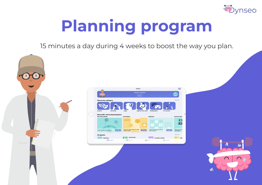 Planning program Clint app brain training app cognitive function