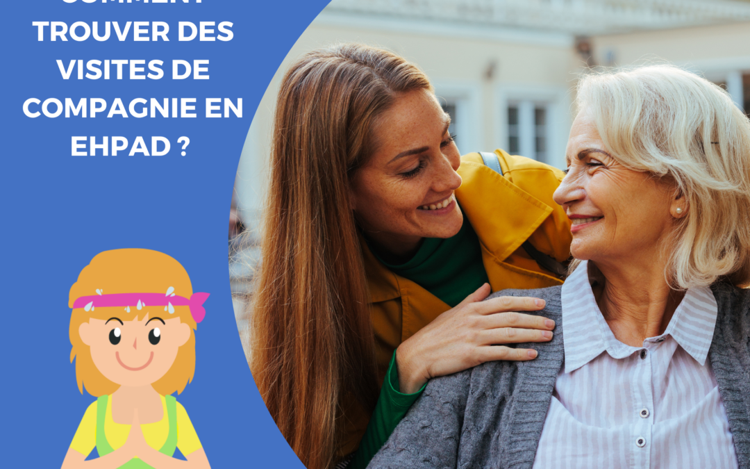 jeune faisant une visite de compagnie en EHPAD