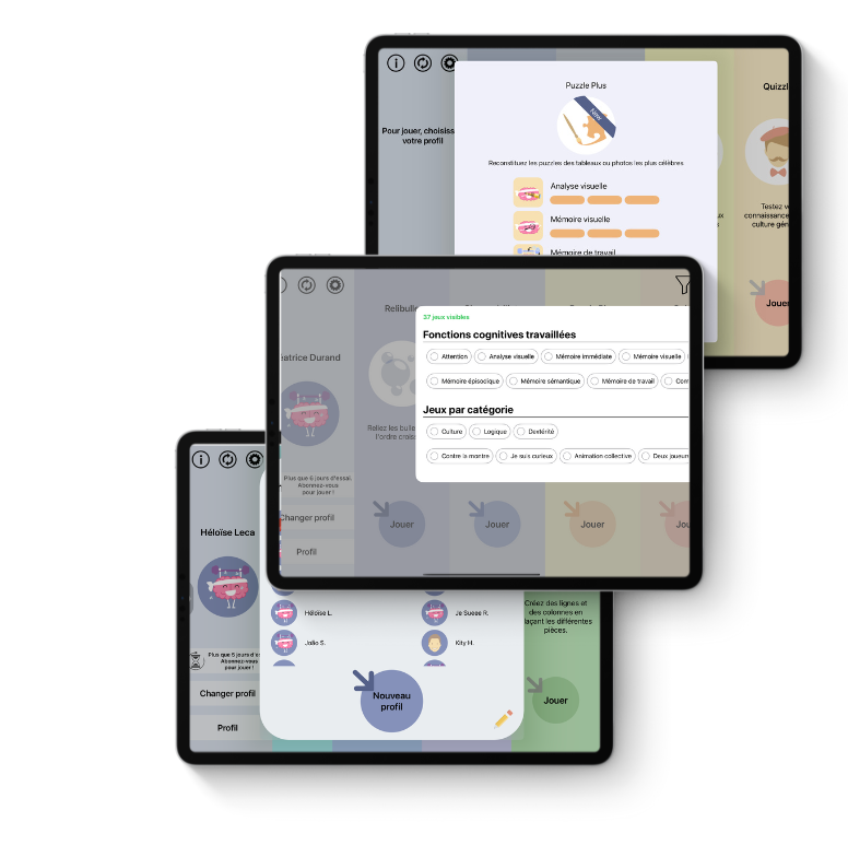 jeux de memoire pour personnes agees avec un alzheimer et fonctionnalite pro pour les orthophonistes et ergotherapeute