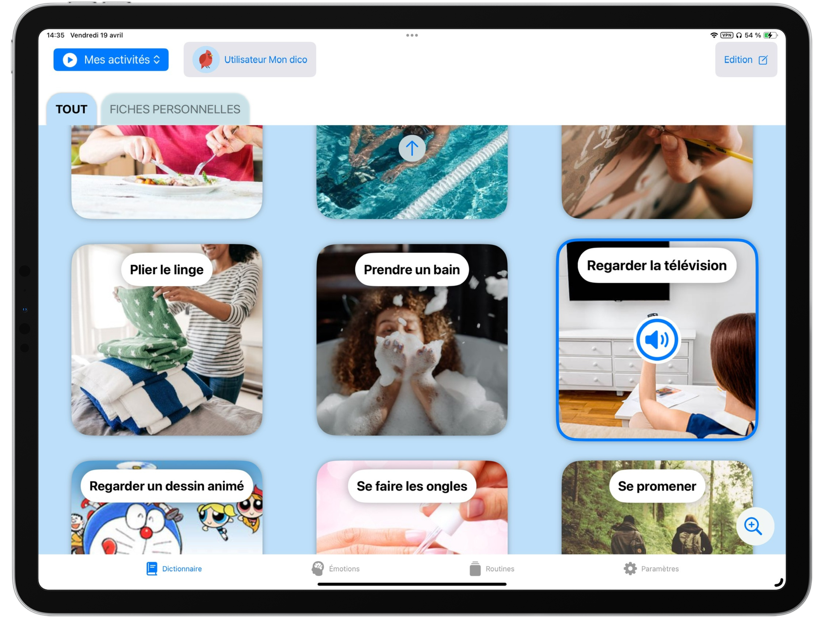 mon dico activites enfants dico tablettes dictionnaire communication troubles déglutition langage prononciation