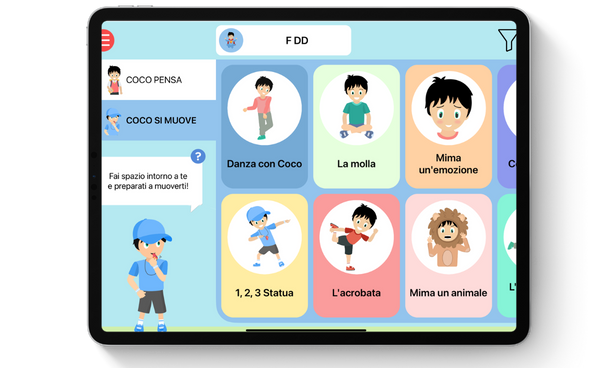 COCO IT ipad coco si muove