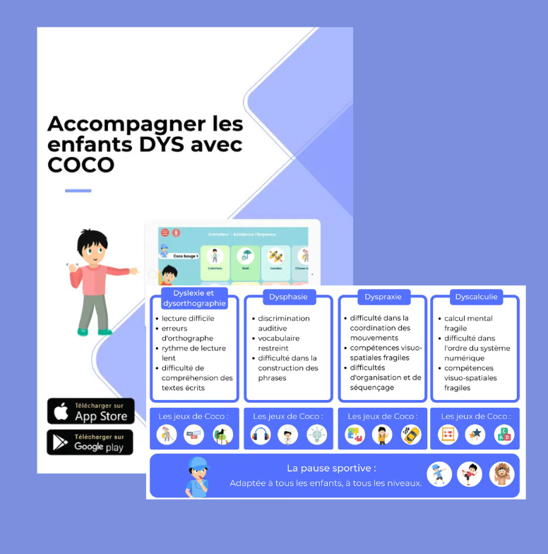 Accomapgner les enfant Dys avec COCO