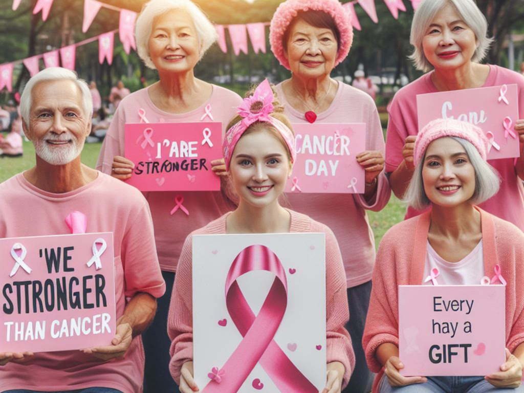 Donna Di Razza Mista Con Camicia Rosa E Nastro Rosa, Simbolo Della Giornata Internazionale Del Cancro Al Seno Che Esprime Solidarietà Image229076556