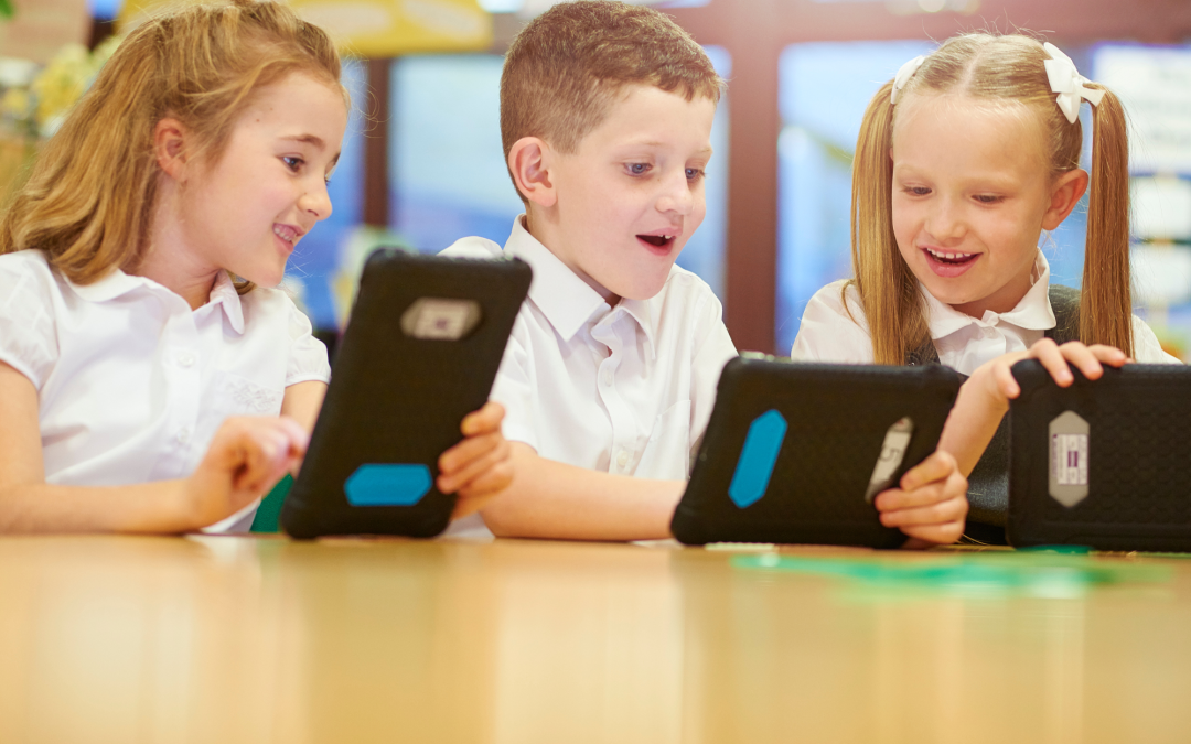 An educational tablet designed to engage and stimulate children's learning through interactive games and educational content.