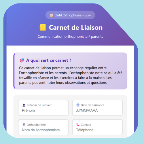 Carnet de laison Carnet de laison