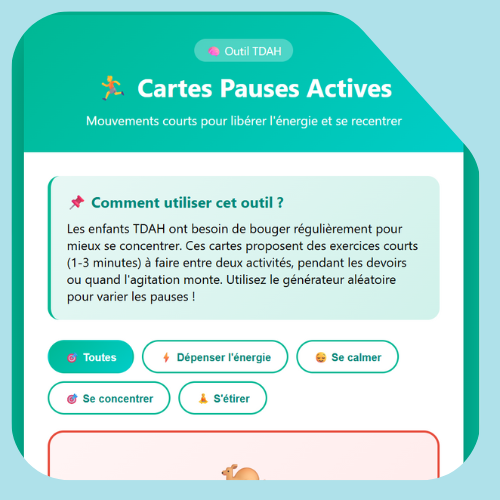 Active break cards Active break cards