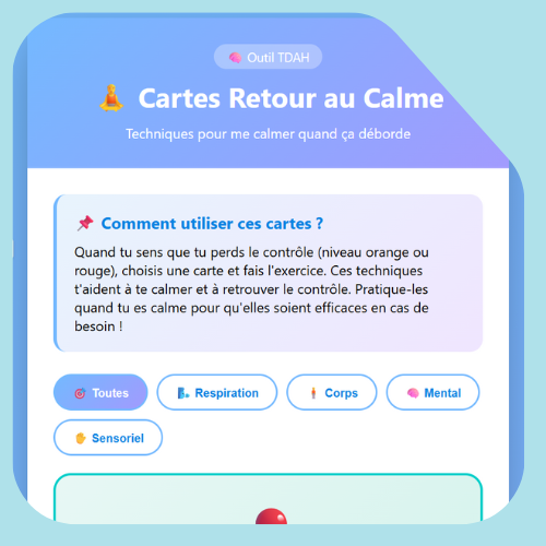 Cartes retour au calme