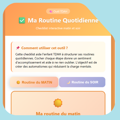 My daily tdah routine sheet My daily tdah routine sheet