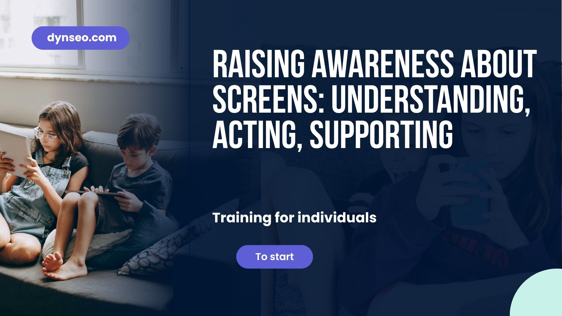 Raising awareness of screens: understanding, acting, supporting