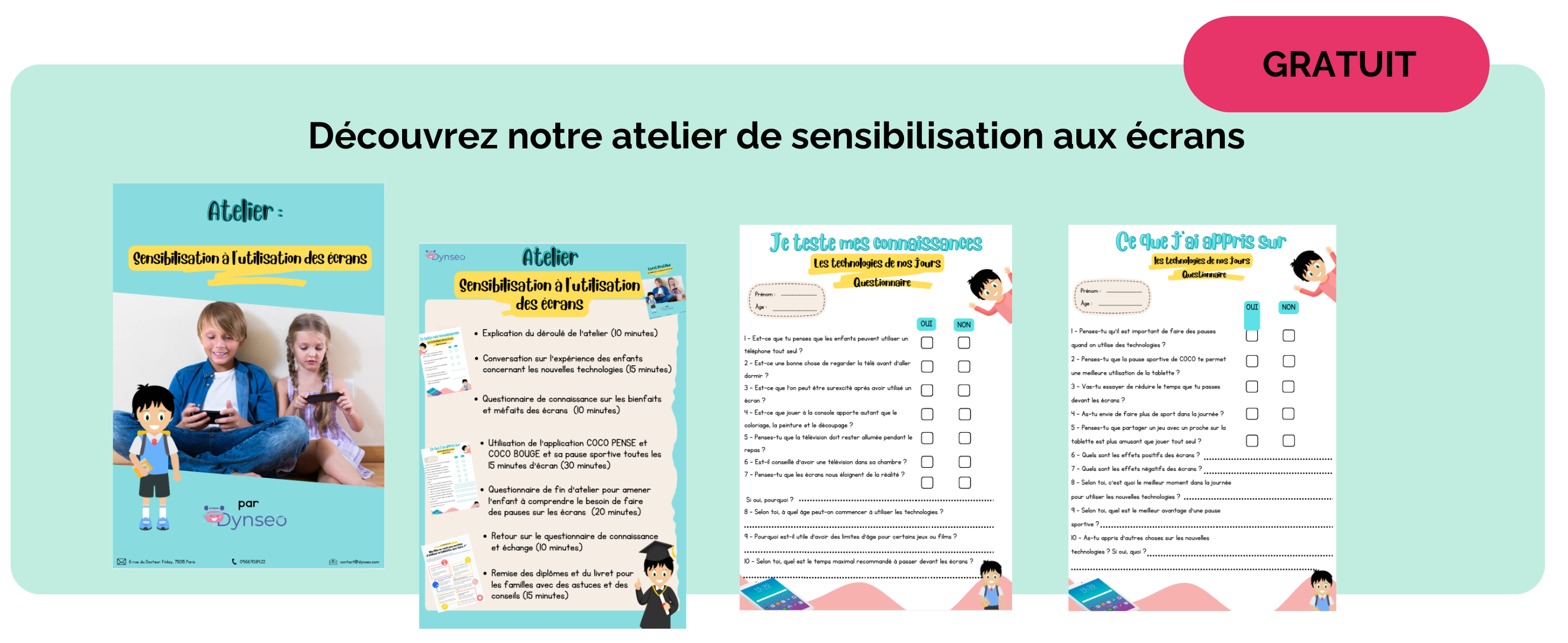 Atelier de sensibilisation aux écrans