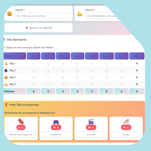 tableau de motivation outil orthophoniste