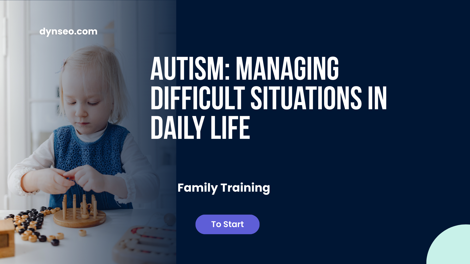 Autism: Managing Difficult Situations in Daily Life