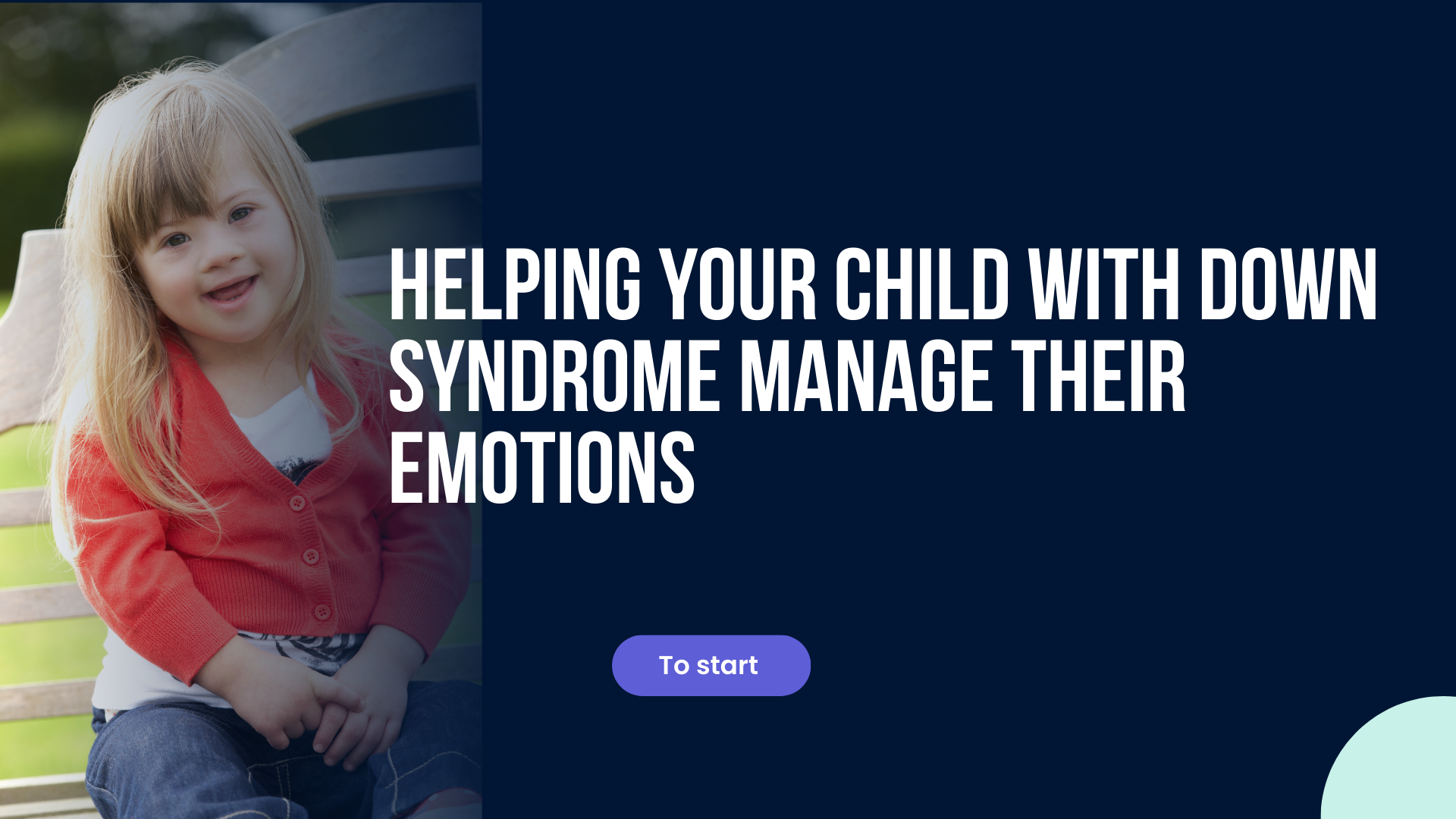 Helping your child with Down syndrome manage their emotions