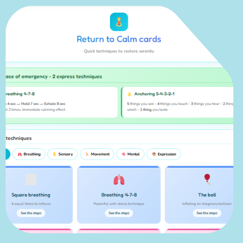 Back to Calm cards