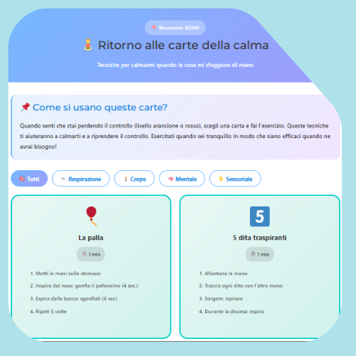 Carte per la calma