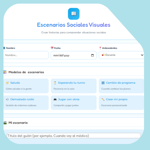 Escenarios sociales visuales