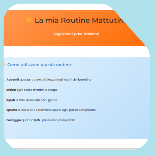 La routine visiva mattutina