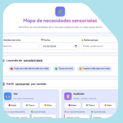 Mapa de necesidades sensoriales