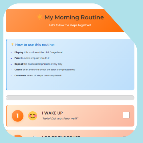 Morning visual routine