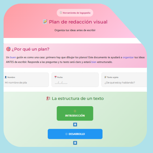 Plan de redacción visual