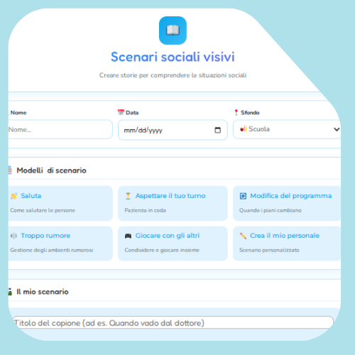 Scenari sociali visivi