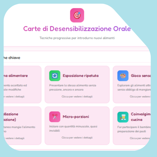Schede di desensibilizzazione orale