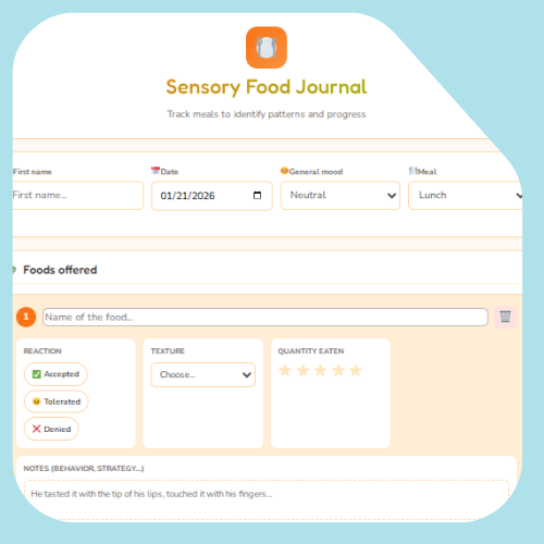 Sensory food diary