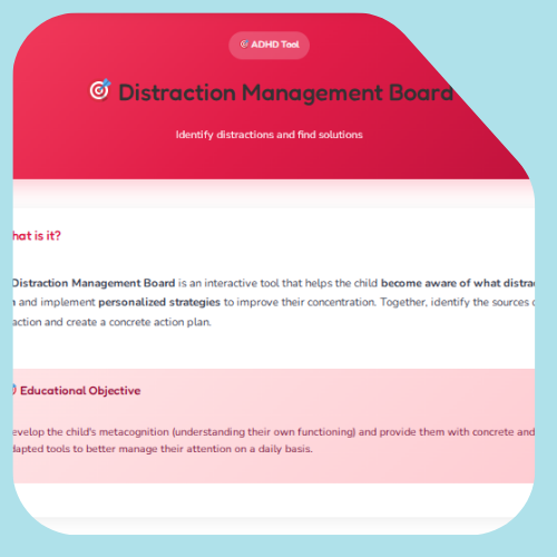 Distraction management table
