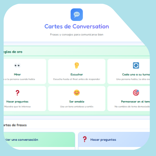 Tarjetas de conversación