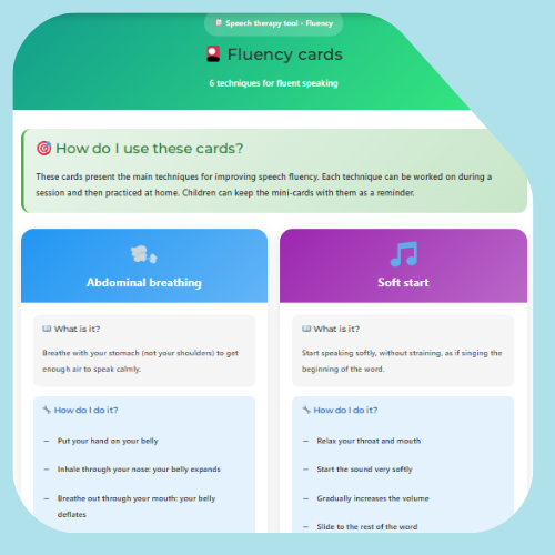 Technical fluency cards