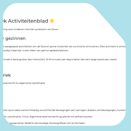 Activiteitenbladen motorische vaardigheden