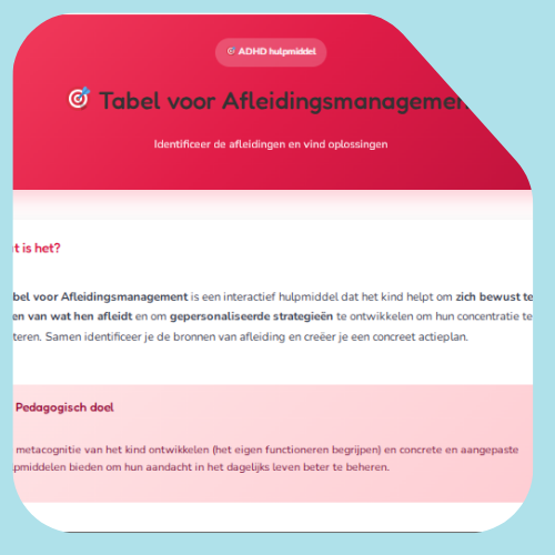 Afleidingen voor tafelbeheer