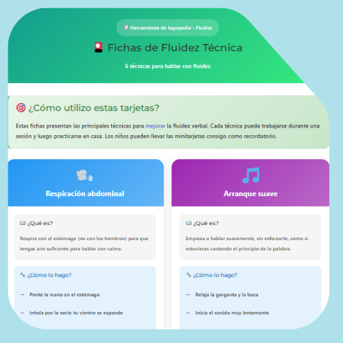 Fichas de fluidez técnica