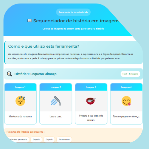 História em imagens sequenciador História em imagens sequenciador