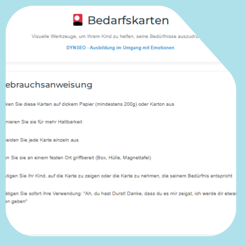 Karte der Bedürfnisse