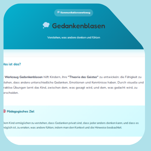 Karte Gedankenblase