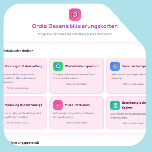 Karten zur oralen Desensibilisierung