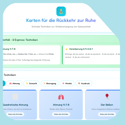 Karten Zurück zur Ruhe