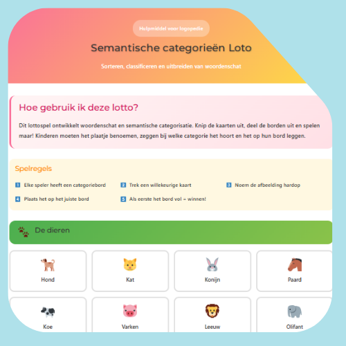 Loto van semantische categorieën