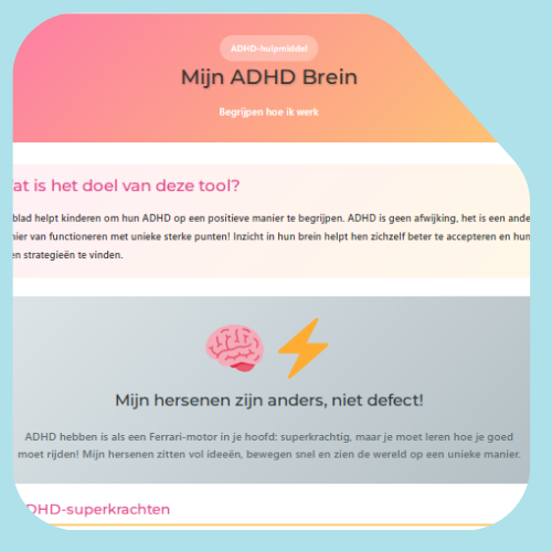 Mijn ADHD hersenblad