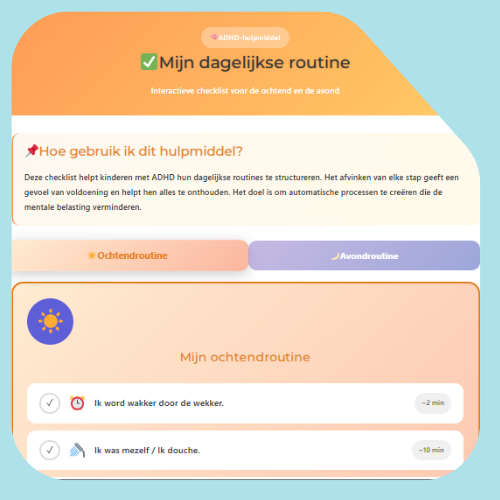 Mijn dagelijkse routine