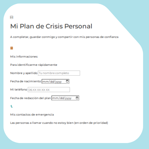 Plan de crisis para adolescentes