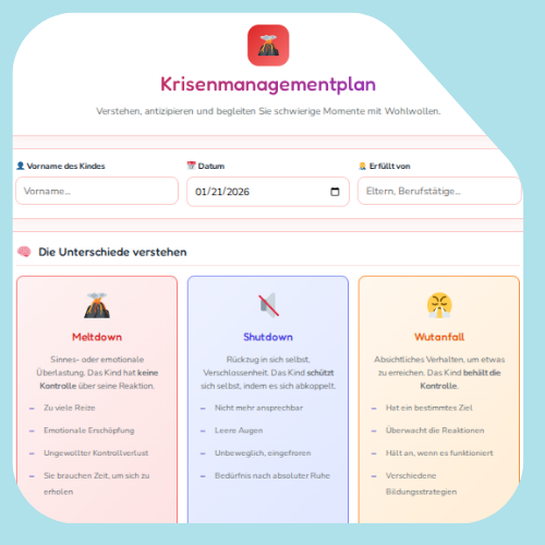 Plan für das Krisenmanagement